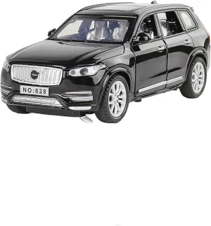 ﻿for Volvo XC90 Alloy Car Model Diecast Metal Model Sound & Light Children Toys Gift 1:32 ﻿(Black)