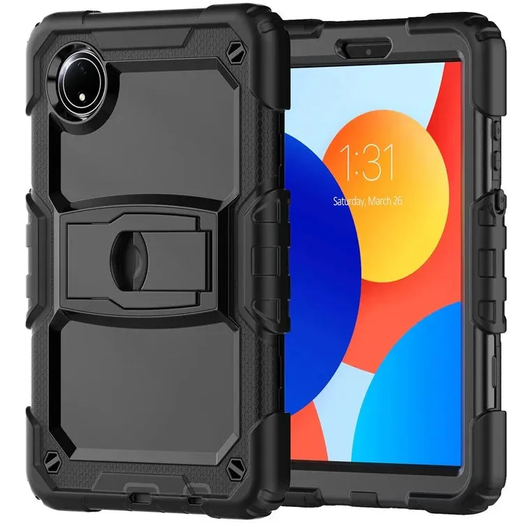 For Xiaomi Redmi Pad SE 4G 8.7 inch Case with Shoulder Strap Kickstand PC Silicone Tablet Cover