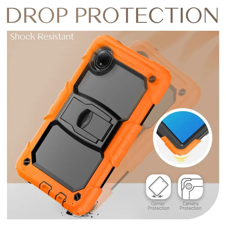 For Xiaomi Redmi Pad SE 4G 8.7 inch Case with Shoulder Strap Kickstand PC Silicone Tablet Cover