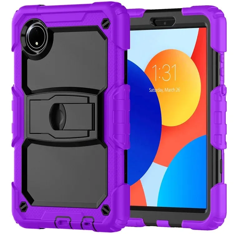 For Xiaomi Redmi Pad SE 4G 8.7 inch Case with Shoulder Strap Kickstand PC Silicone Tablet Cover