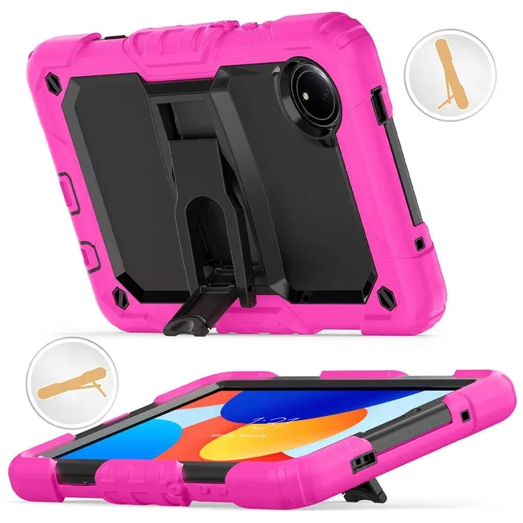For Xiaomi Redmi Pad SE 4G 8.7 inch Case with Shoulder Strap Kickstand PC Silicone Tablet Cover