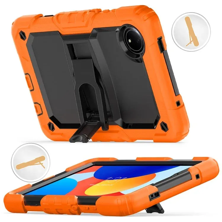 For Xiaomi Redmi Pad SE 4G 8.7 inch Case with Shoulder Strap Kickstand PC Silicone Tablet Cover