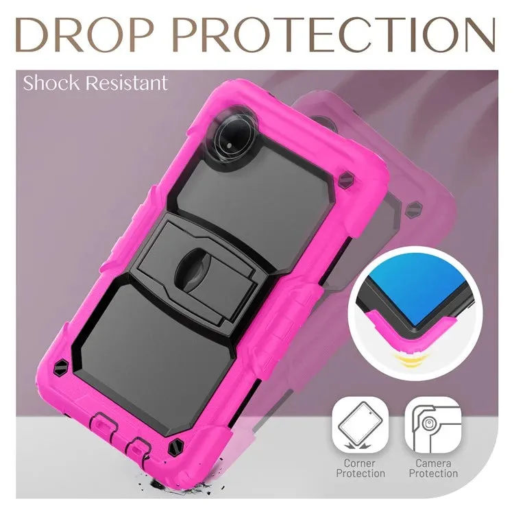For Xiaomi Redmi Pad SE 4G 8.7 inch Case with Shoulder Strap Kickstand PC Silicone Tablet Cover