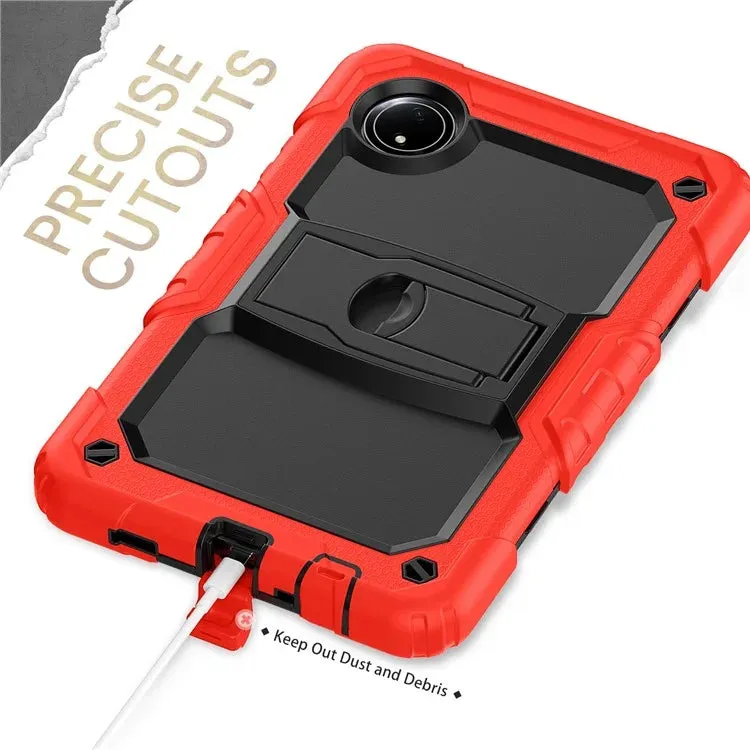 For Xiaomi Redmi Pad SE 4G 8.7 inch Case with Shoulder Strap Kickstand PC Silicone Tablet Cover