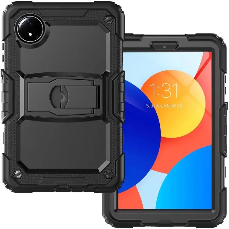 For Xiaomi Redmi Pad SE 4G 8.7 inch Case with Shoulder Strap Kickstand PC Silicone Tablet Cover