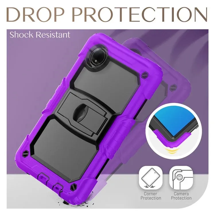 For Xiaomi Redmi Pad SE 4G 8.7 inch Case with Shoulder Strap Kickstand PC Silicone Tablet Cover