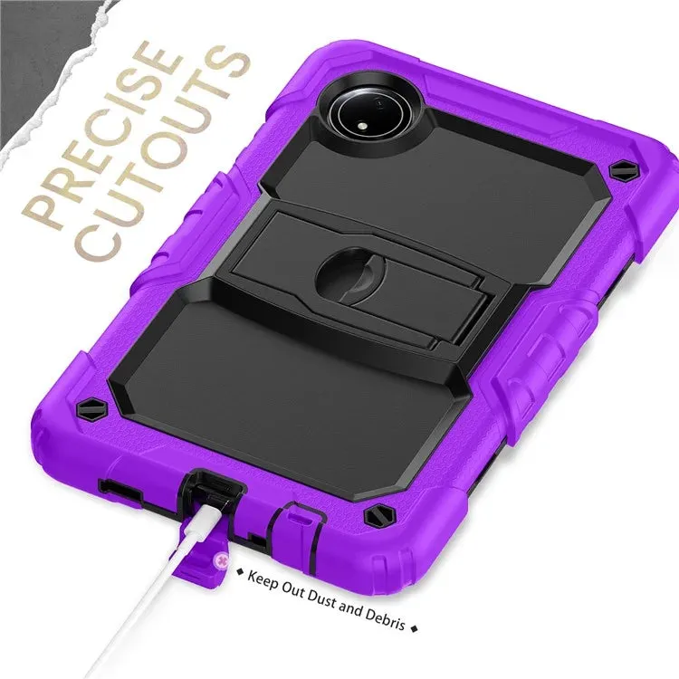 For Xiaomi Redmi Pad SE 4G 8.7 inch Case with Shoulder Strap Kickstand PC Silicone Tablet Cover
