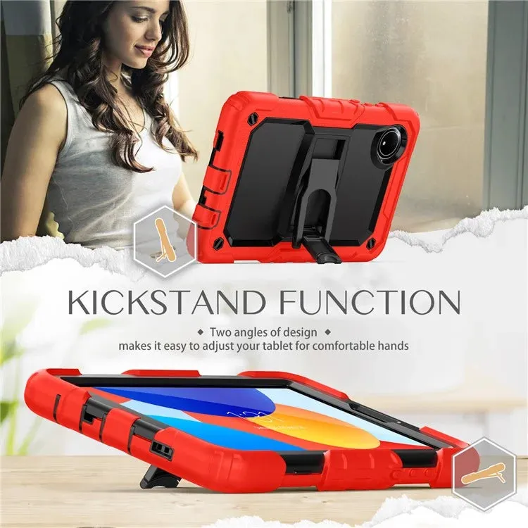 For Xiaomi Redmi Pad SE 4G 8.7 inch Case with Shoulder Strap Kickstand PC Silicone Tablet Cover