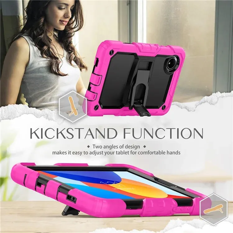 For Xiaomi Redmi Pad SE 4G 8.7 inch Case with Shoulder Strap Kickstand PC Silicone Tablet Cover