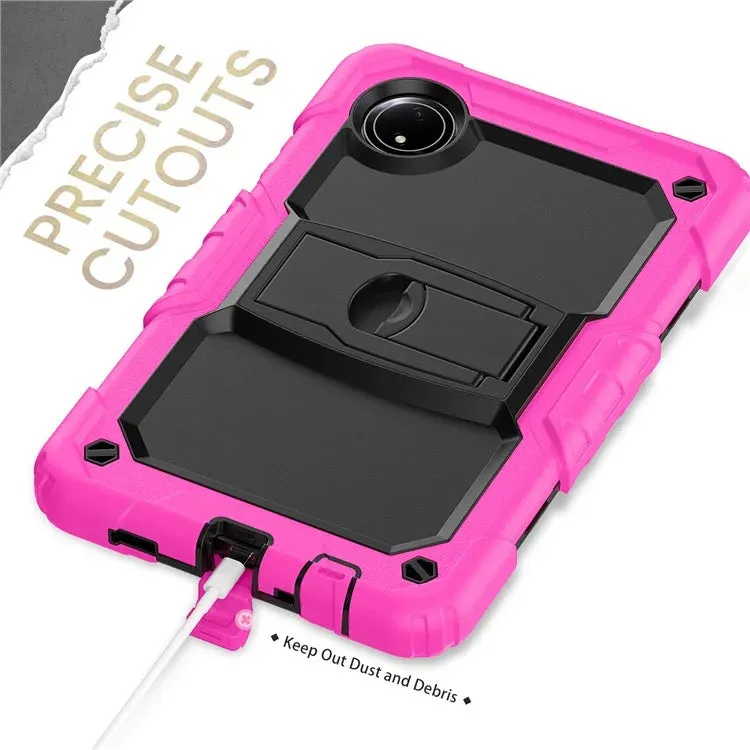 For Xiaomi Redmi Pad SE 4G 8.7 inch Case with Shoulder Strap Kickstand PC Silicone Tablet Cover