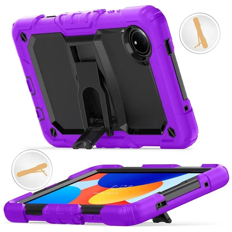For Xiaomi Redmi Pad SE 4G 8.7 inch Case with Shoulder Strap Kickstand PC Silicone Tablet Cover