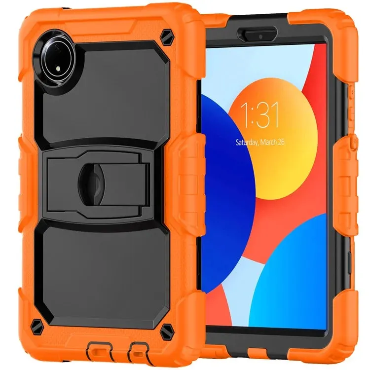 For Xiaomi Redmi Pad SE 4G 8.7 inch Case with Shoulder Strap Kickstand PC Silicone Tablet Cover