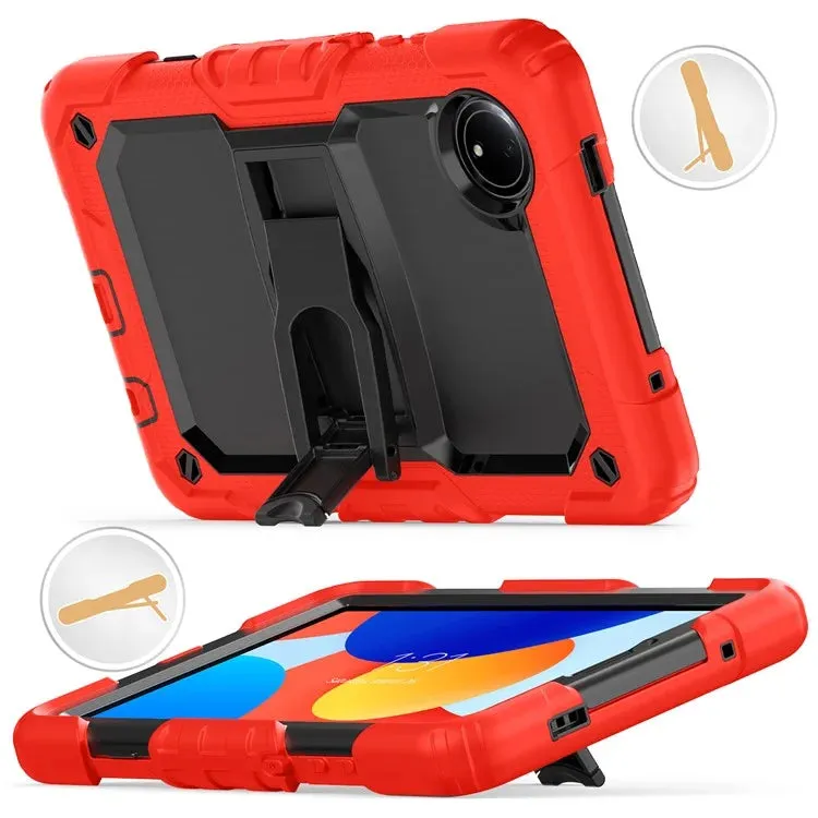 For Xiaomi Redmi Pad SE 4G 8.7 inch Case with Shoulder Strap Kickstand PC Silicone Tablet Cover