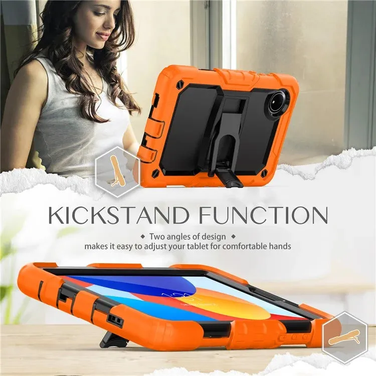 For Xiaomi Redmi Pad SE 4G 8.7 inch Case with Shoulder Strap Kickstand PC Silicone Tablet Cover