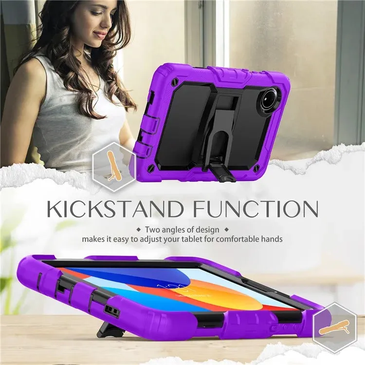 For Xiaomi Redmi Pad SE 4G 8.7 inch Case with Shoulder Strap Kickstand PC Silicone Tablet Cover
