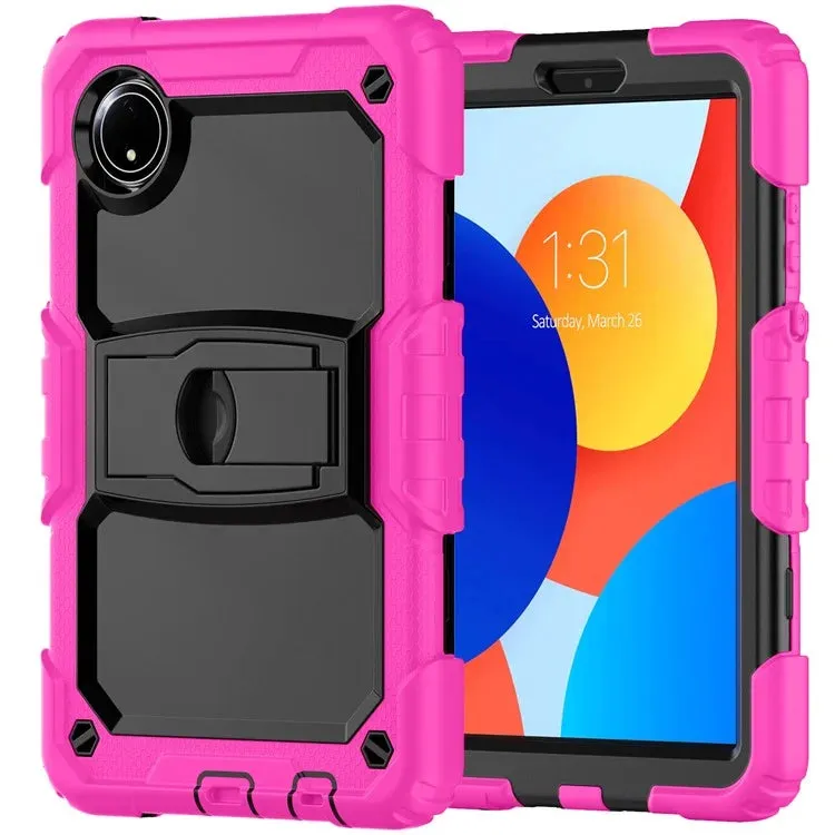 For Xiaomi Redmi Pad SE 4G 8.7 inch Case with Shoulder Strap Kickstand PC Silicone Tablet Cover