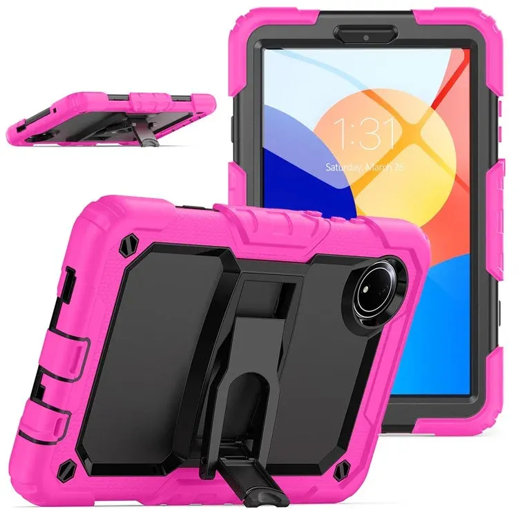 For Xiaomi Redmi Pad SE 4G 8.7 inch Case with Shoulder Strap Kickstand PC Silicone Tablet Cover