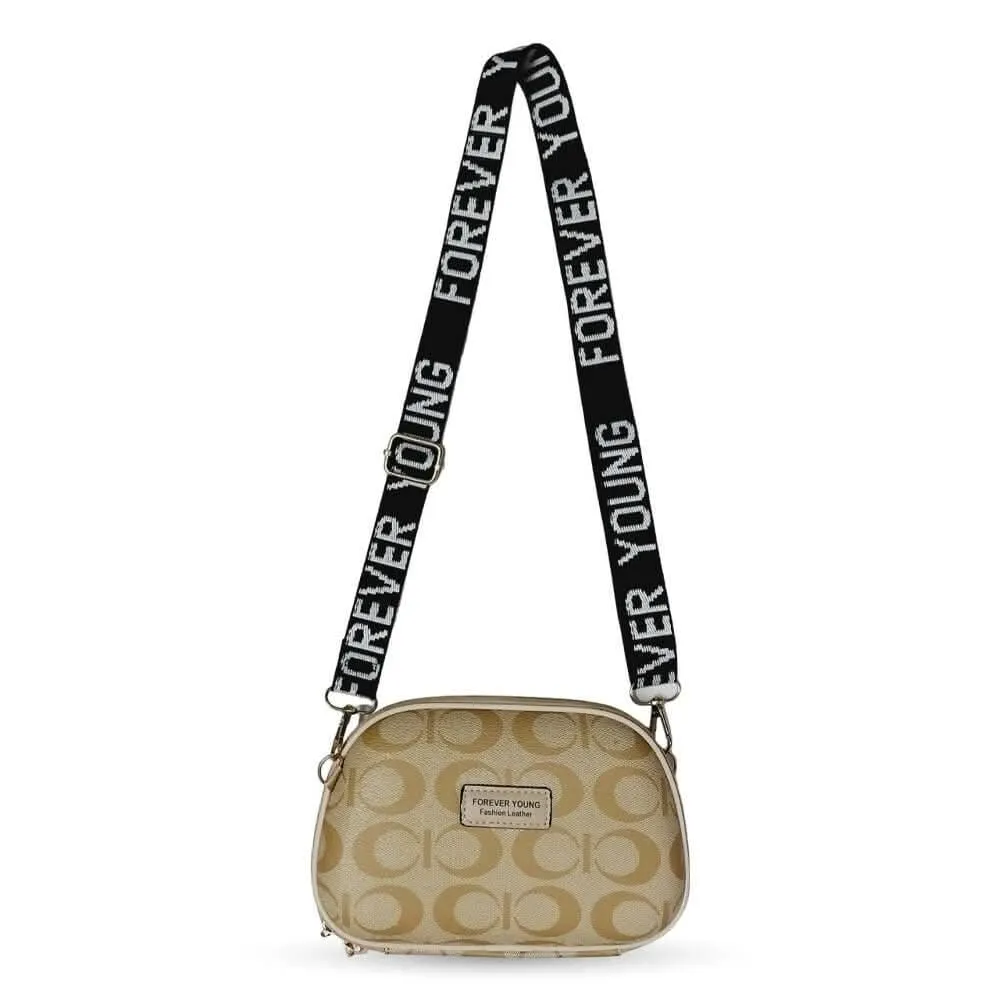 Forever Young Crossbody Sling Bag (Black)