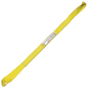 Four Ply 4" x 10' Twisted Eye-to-Eye Nylon Type 4 Sling | EE4T-804 | 16" Eye Length | 19,800 Lb. Vertical Capacity | Hanes Supply (HSI) Heavy Duty Rigging Equipment for Lifting and Towing