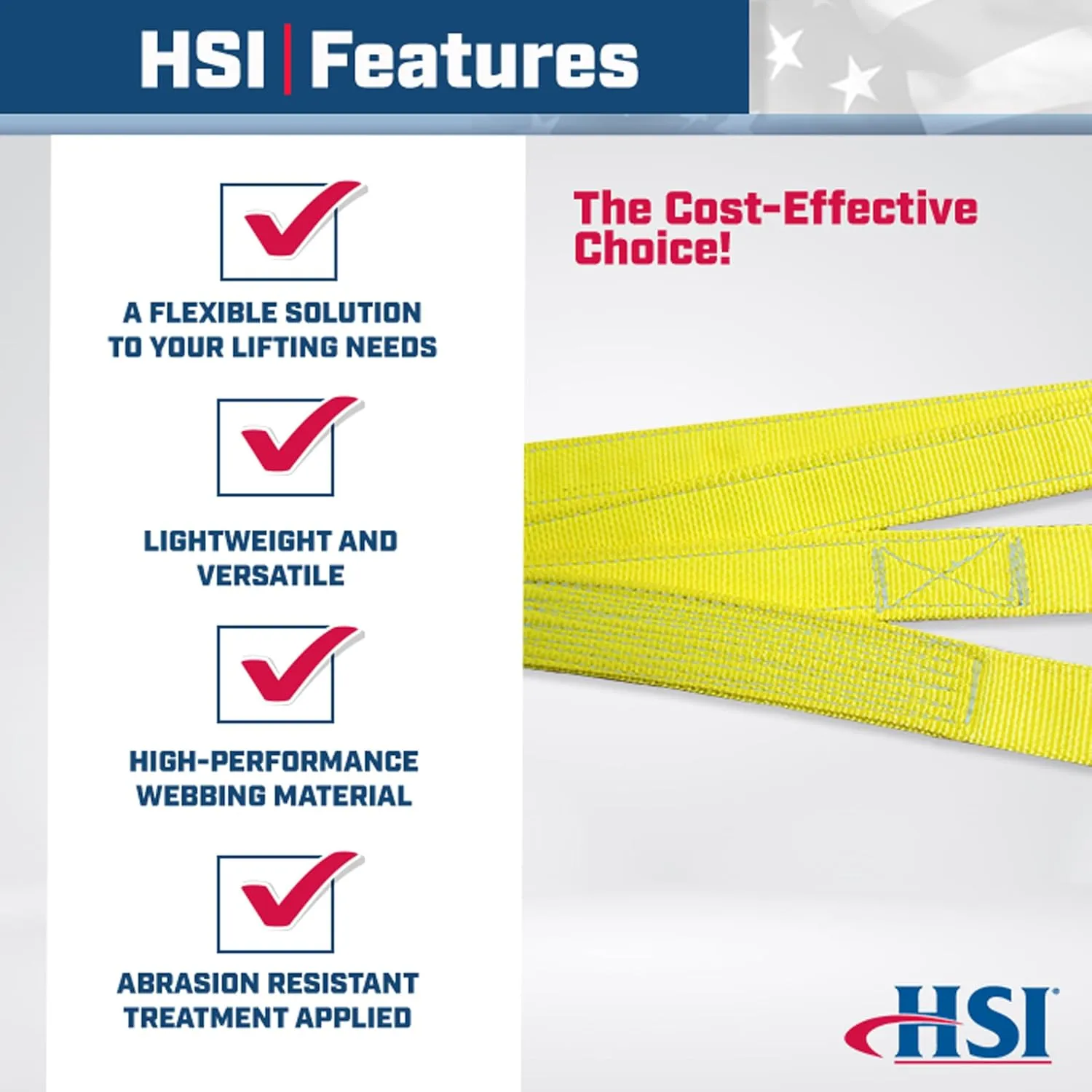 Four Ply 4" x 10' Twisted Eye-to-Eye Nylon Type 4 Sling | EE4T-804 | 16" Eye Length | 19,800 Lb. Vertical Capacity | Hanes Supply (HSI) Heavy Duty Rigging Equipment for Lifting and Towing