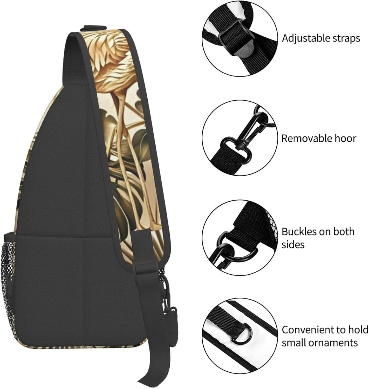 Frog and Pond Crossbody Bags Cross Chest Bag Adjustable Sling Backpack for Women Men