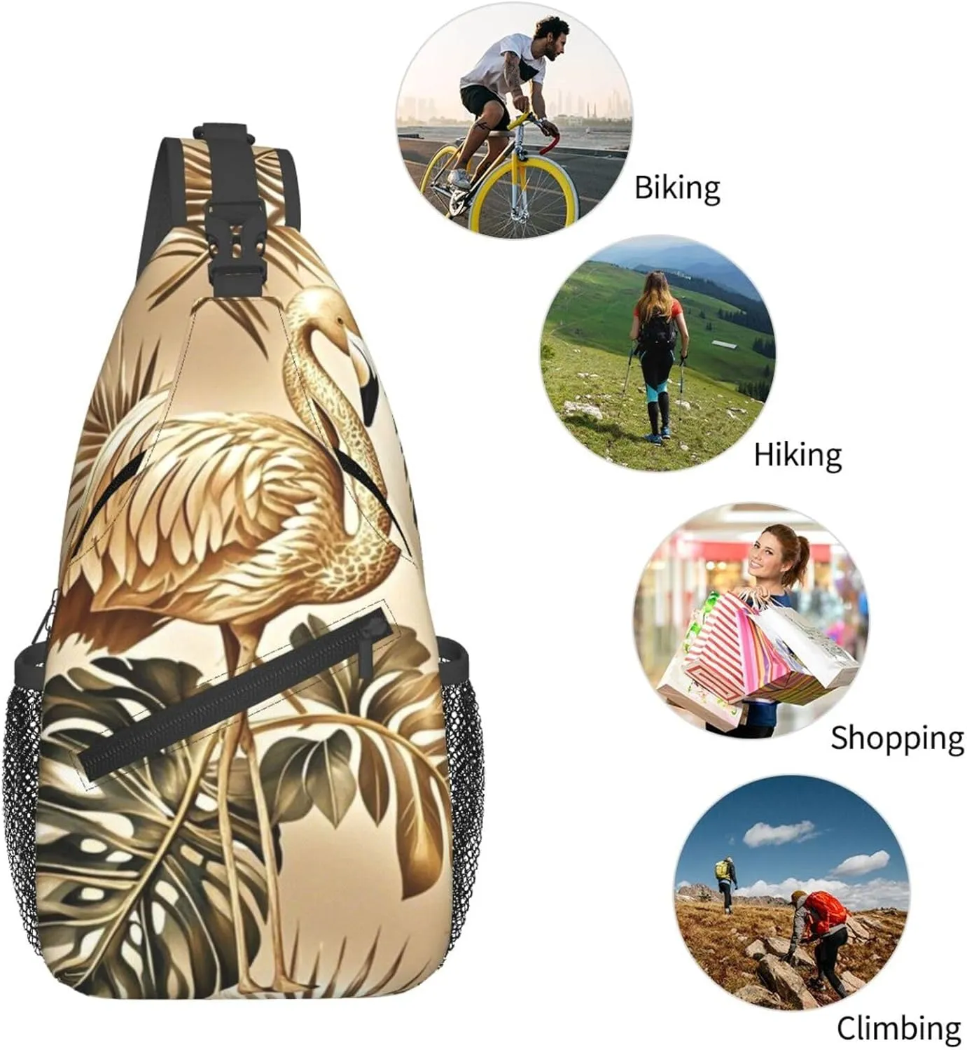 Frog and Pond Crossbody Bags Cross Chest Bag Adjustable Sling Backpack for Women Men