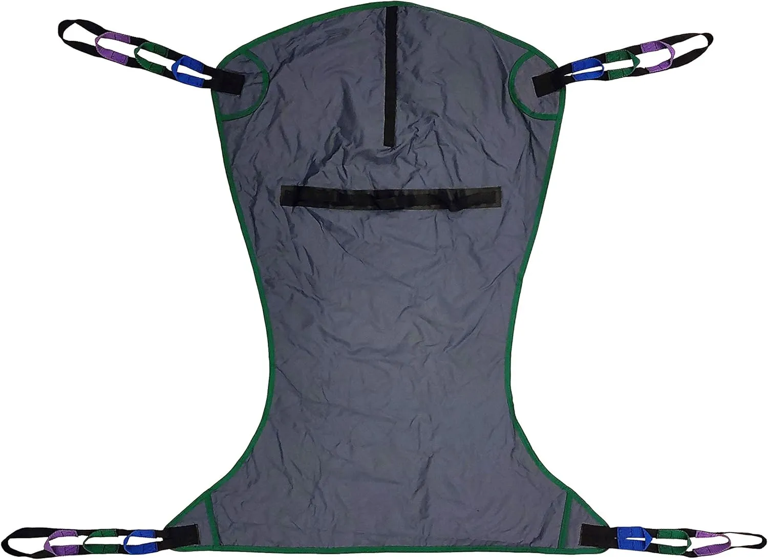 Full Body Sling (Medium) Compatible with Tuffcare, Hoyer, Invacare, McKesson, Drive, Lumex, Medline, Joerns and Other Patient Lifts, Oversize Fit Solid Fabric Polyester Patient Lift Slings