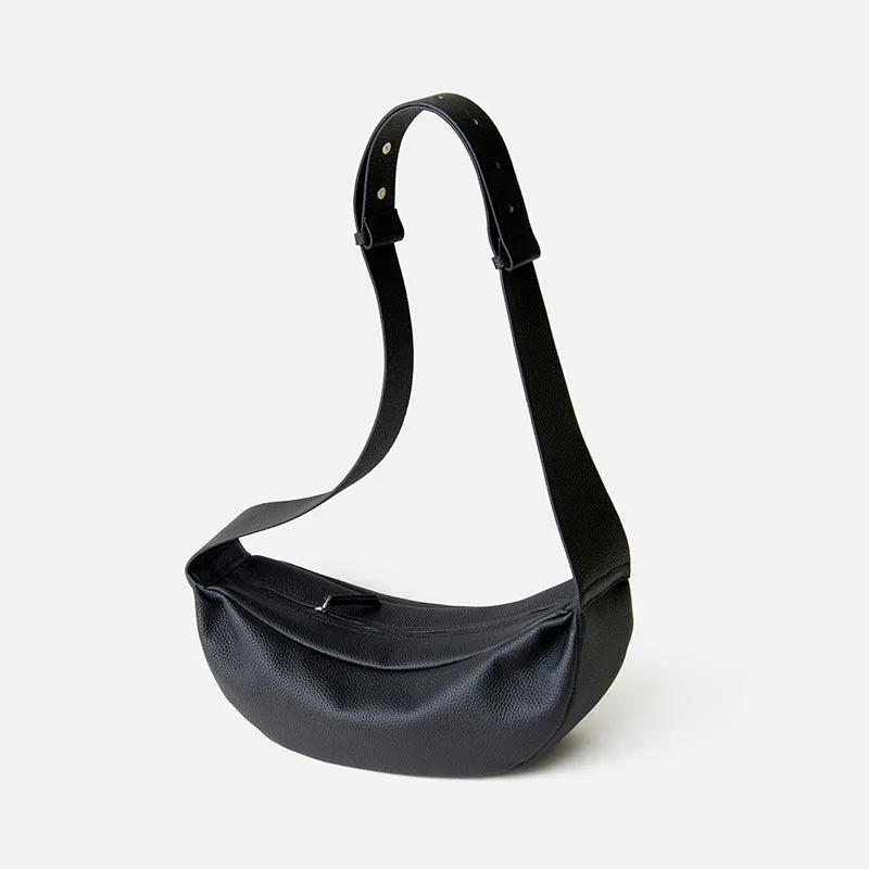 Full Grain Leather Minimalist Sling Bag