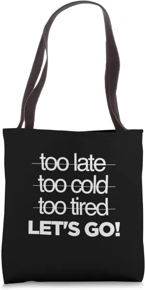 Funny Motivational Discipline Workout No Excuse Gym Sarcasm Tote Bag