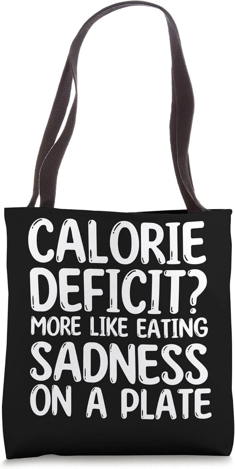 Funny Weight Loss Calorie Deficit Gym Rats Tote Bag
