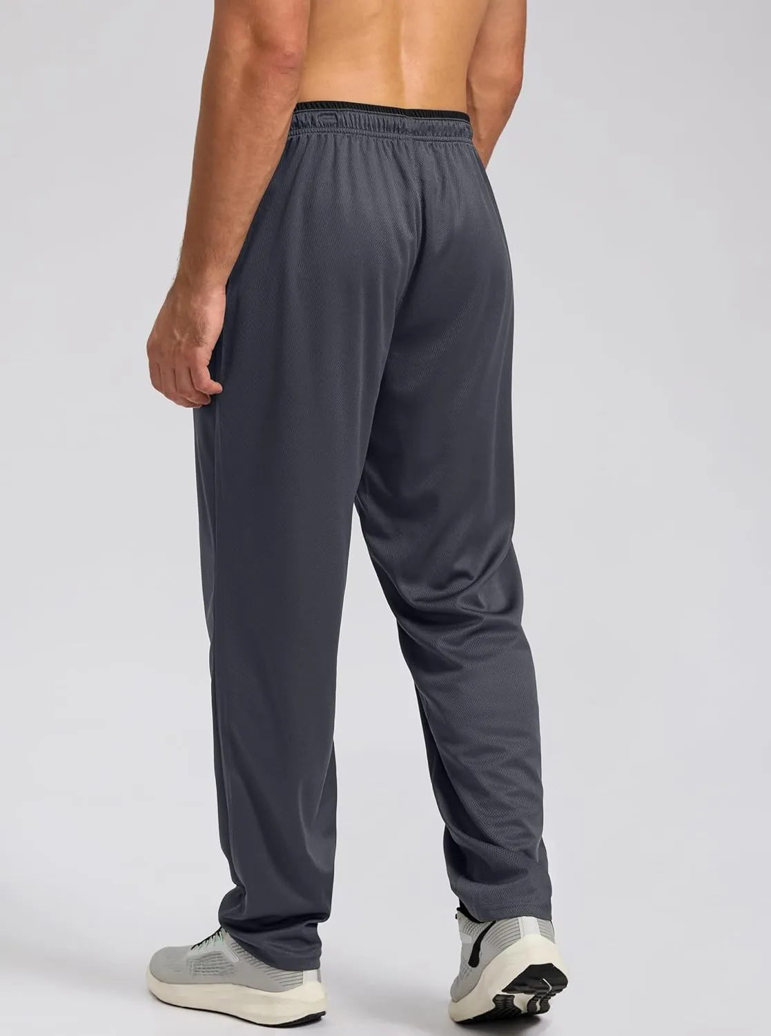 G Gradual Men's Sweatpants Mesh Lightweight with Zip Pockets Breathable Quick Dry Athletic Pants for Workout Running