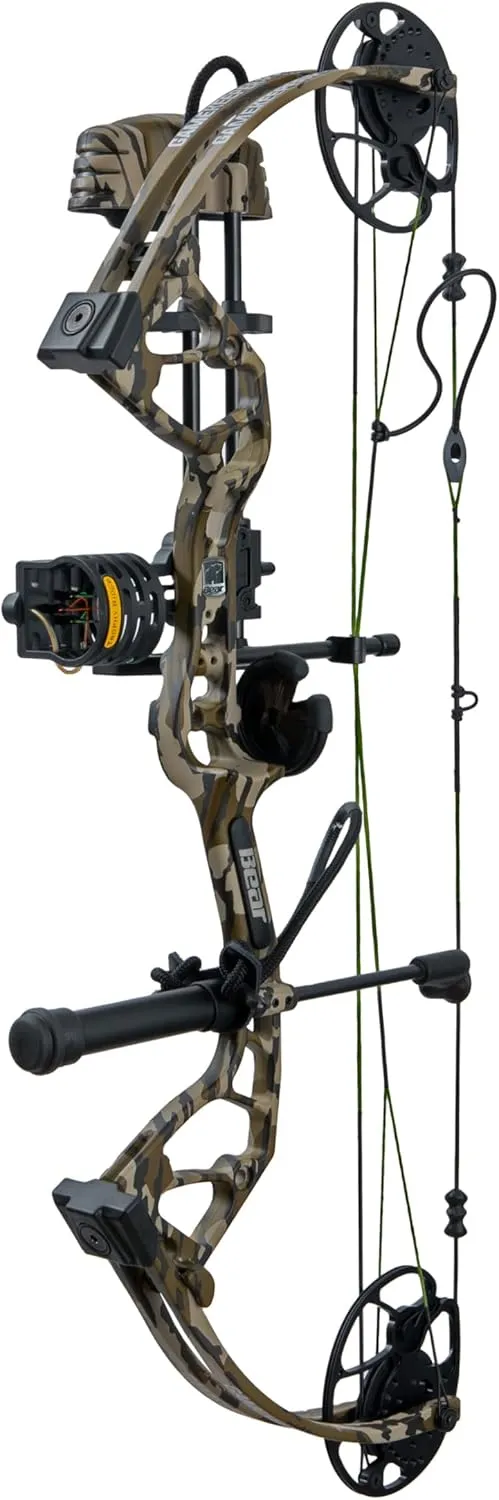 Gamekeeper Royale Ready to Hunt Youth Compound Bow Package with up to 50 lb. Draw Weight, Mossy Oak Bottomland