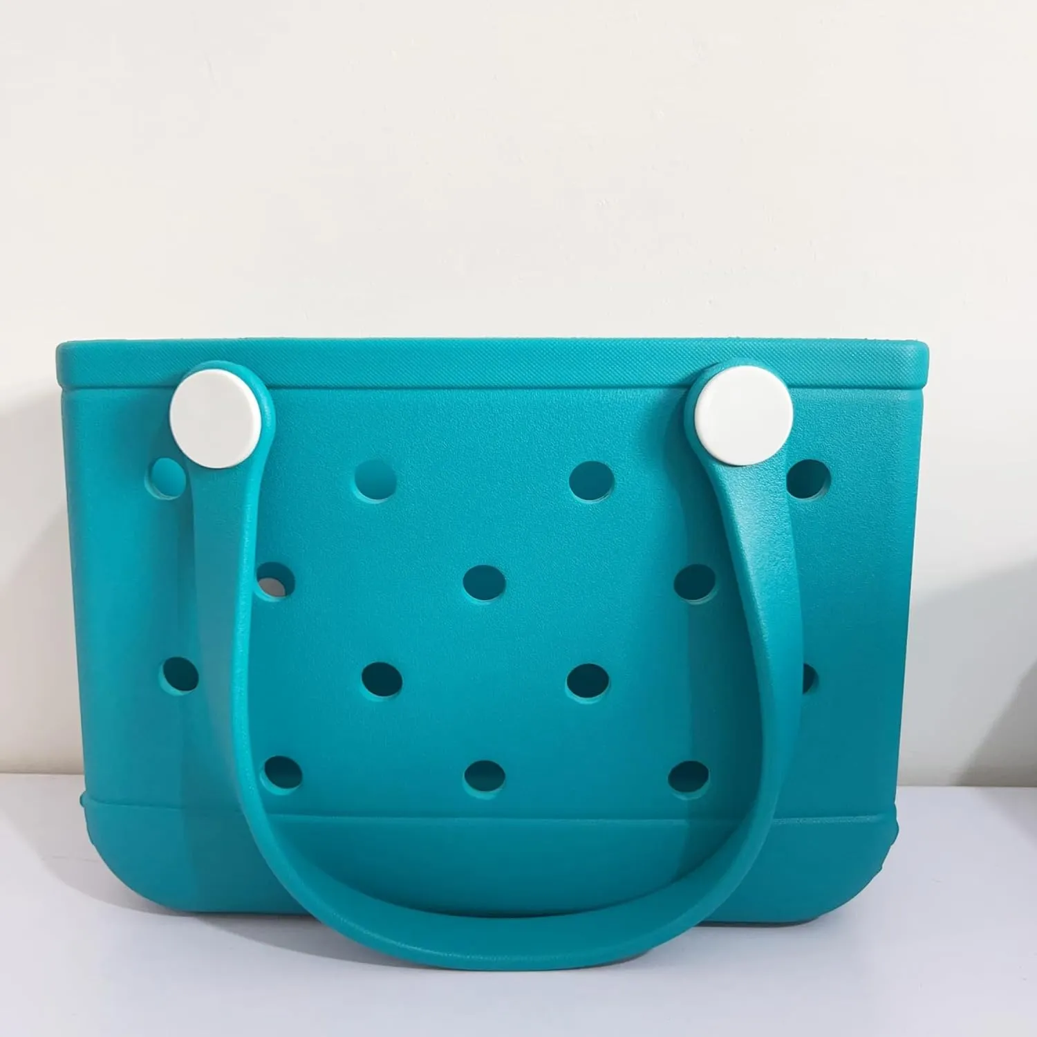 GBB Rubber Tote Bag Small Beach Bag Waterproof Outdoor Tote Bag Washable Tote Portable Travel Bag Open Handbag for Daily