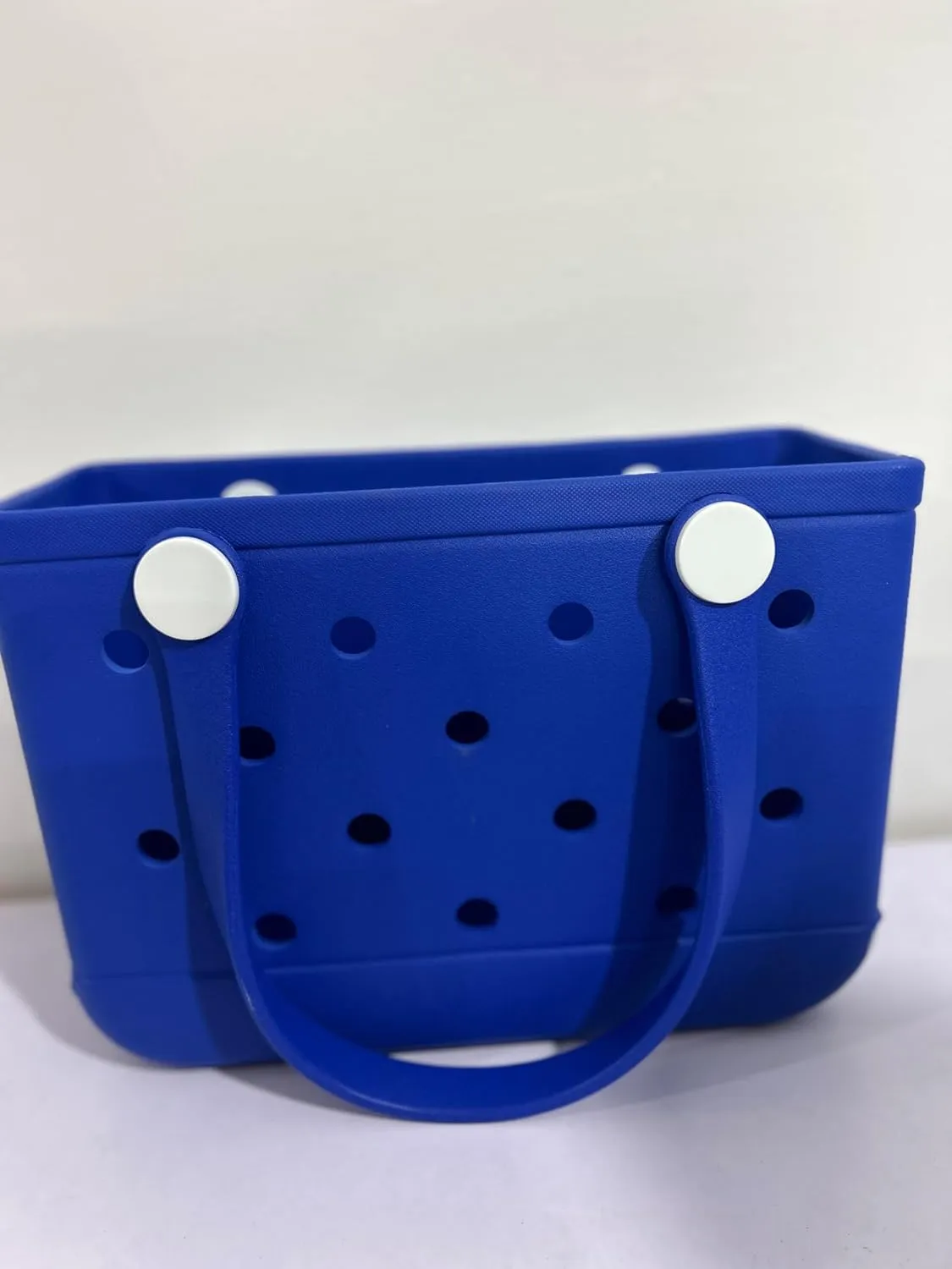 GBB Rubber Tote Bag Small Beach Bag Waterproof Outdoor Tote Bag Washable Tote Portable Travel Bag Open Handbag for Daily