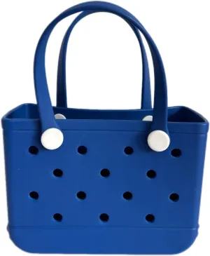 GBB Rubber Tote Bag Small Beach Bag Waterproof Outdoor Tote Bag Washable Tote Portable Travel Bag Open Handbag for Daily