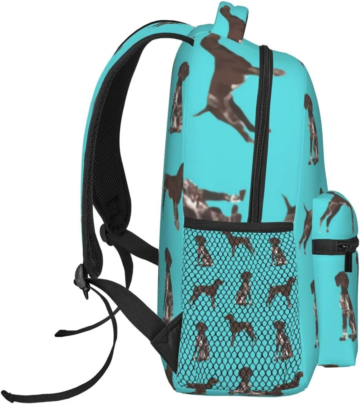 German Shorthaired Pointer Dog Pets Dog Backpack Laptop Backpack Sports Travel Shoulder bag Light casual backpack