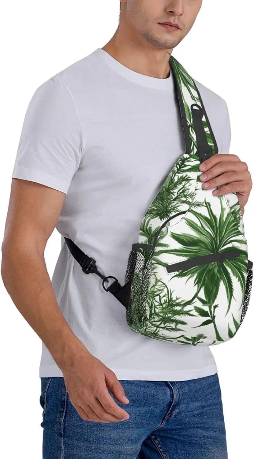 GeRRiT Purple Rose And Skull Print Small Backpack Sling Bag For Women Men, Chest Bag Daypack Crossbody For Travel Sport