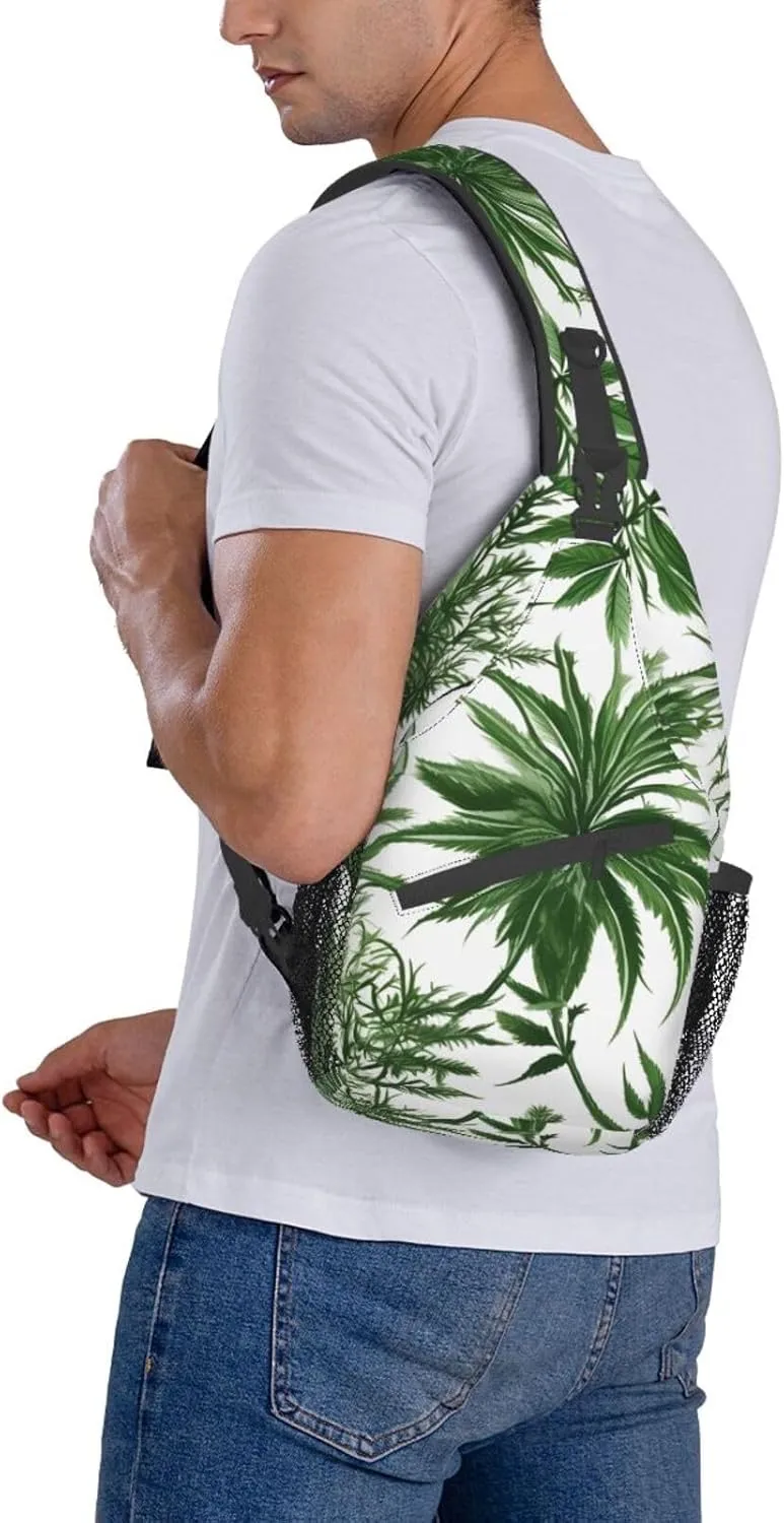 GeRRiT Purple Rose And Skull Print Small Backpack Sling Bag For Women Men, Chest Bag Daypack Crossbody For Travel Sport