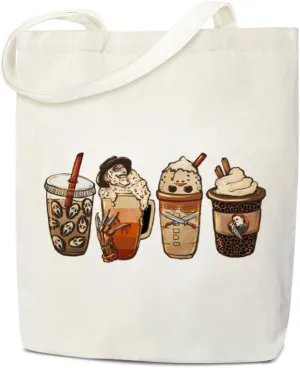 Ghostface Tote Bag Aesthetic, Horror Movie Fan Gift for Women Canvas Tote Bag for Women, Gifts for Teen, Daughter, Coworker, Ghost Face Shopping Reusable Grocery Beach Shoulder Bag /A32