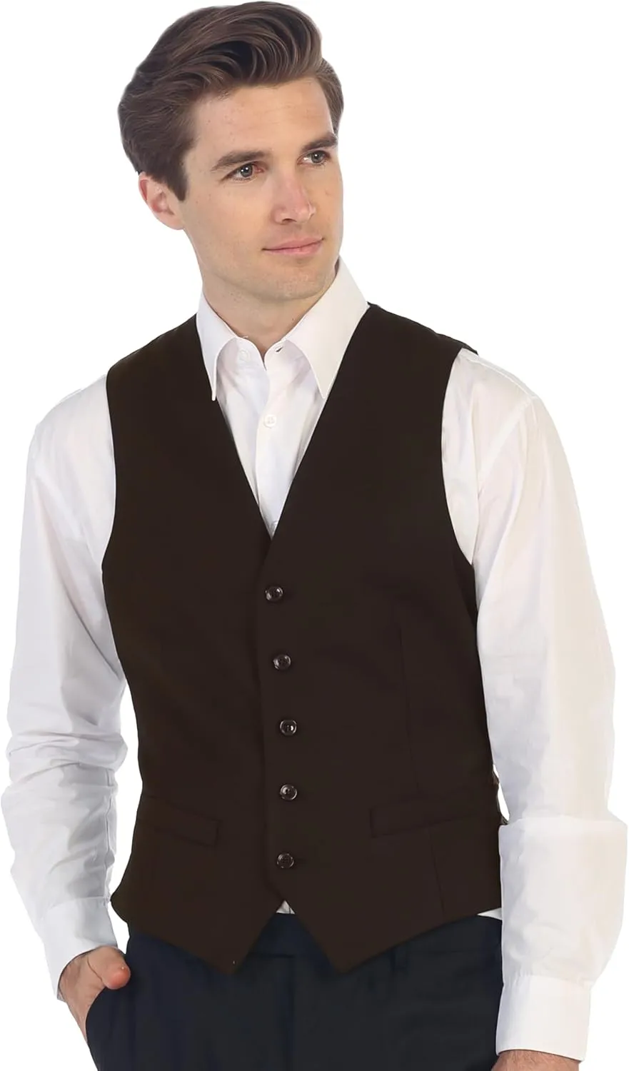 Gioberti Men's Formal Suit Vest Fit for Business or Casual Dress