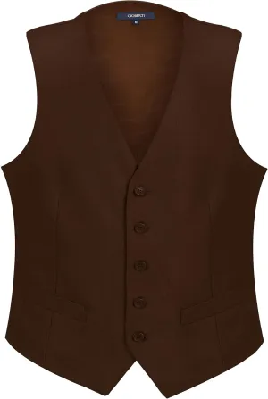 Gioberti Men's Formal Suit Vest Fit for Business or Casual Dress