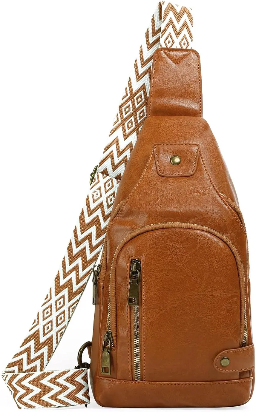 GOIACII Shoulder Bag Women Leather Sling Crossbody Bag