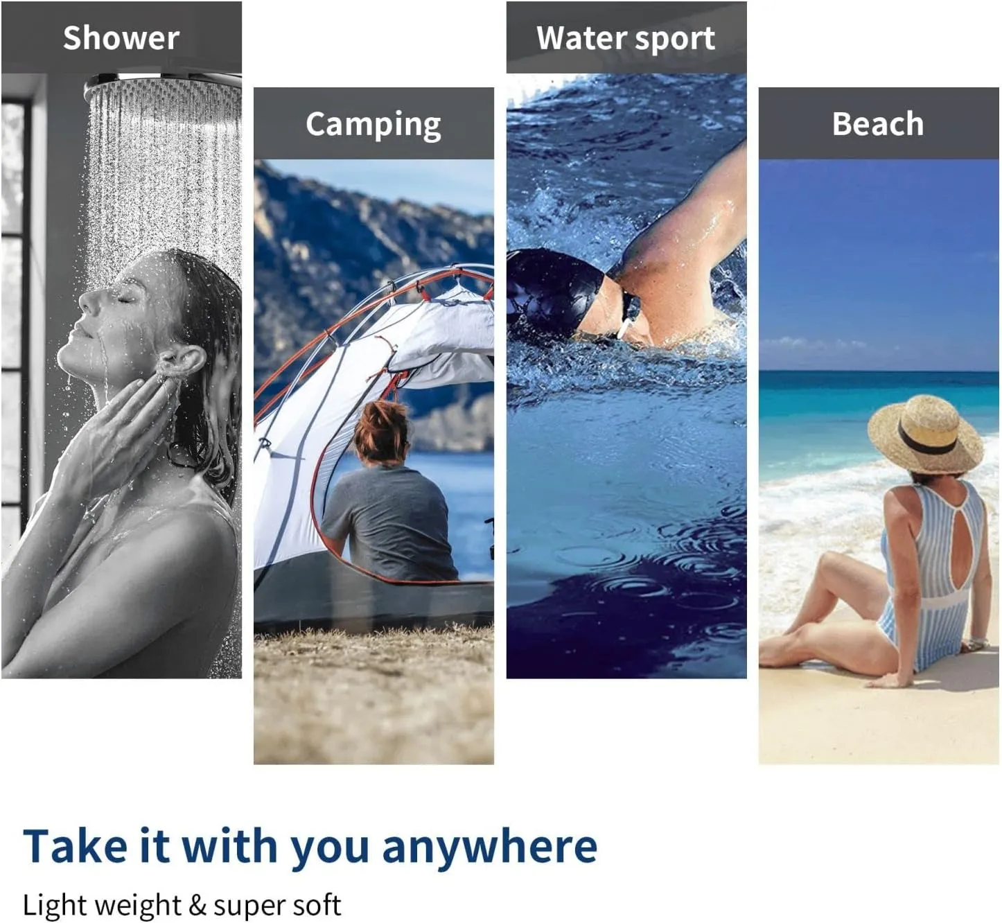 Gold Moon Sun Star Beach Towel Quick Dry Microfiber Bath Towels for Bathroom Soft Sand Free Beach Towels Summer Essentials Travel Swimming Decor Gifts for Women Men