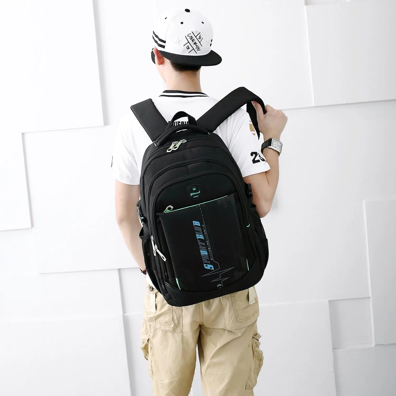 goldwheat School Backpack For Boys, Lightweight Laptop Backpack For College/Business Travel Casual Daypack Bookbag