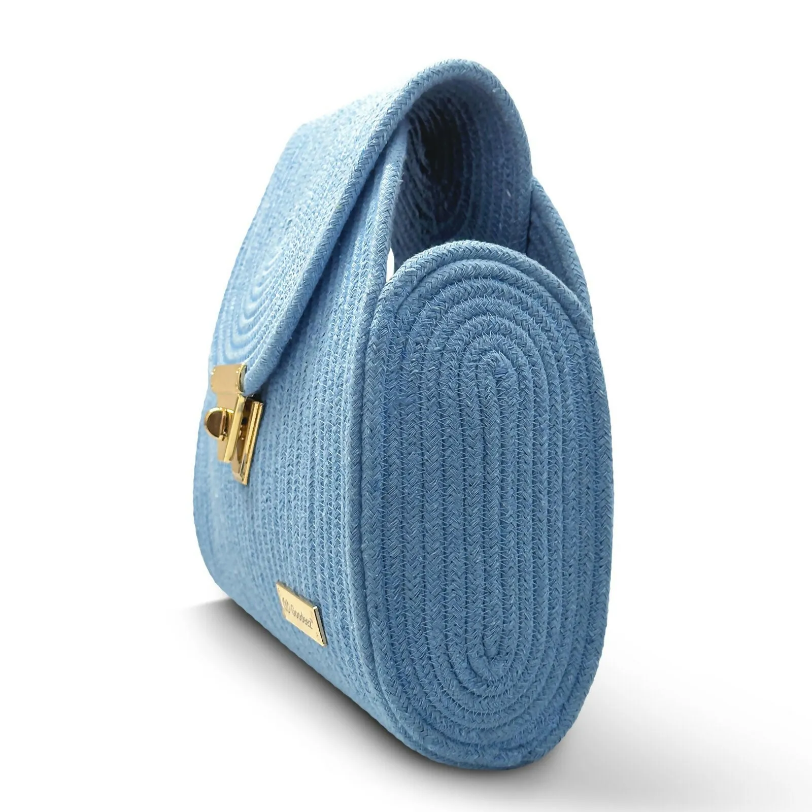 Goodeez Artistic Sky Blue Handcrafted Crossbody Sling Bag for Women