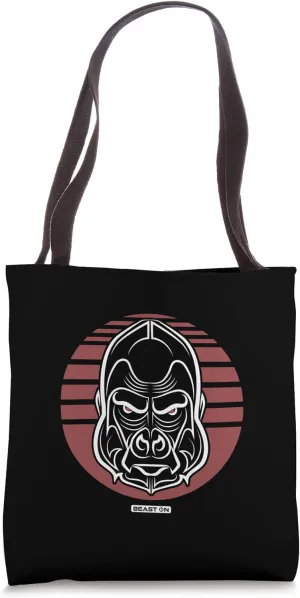 Gorilla Head Red Fitness Workout Motivation Gym Training Tote Bag