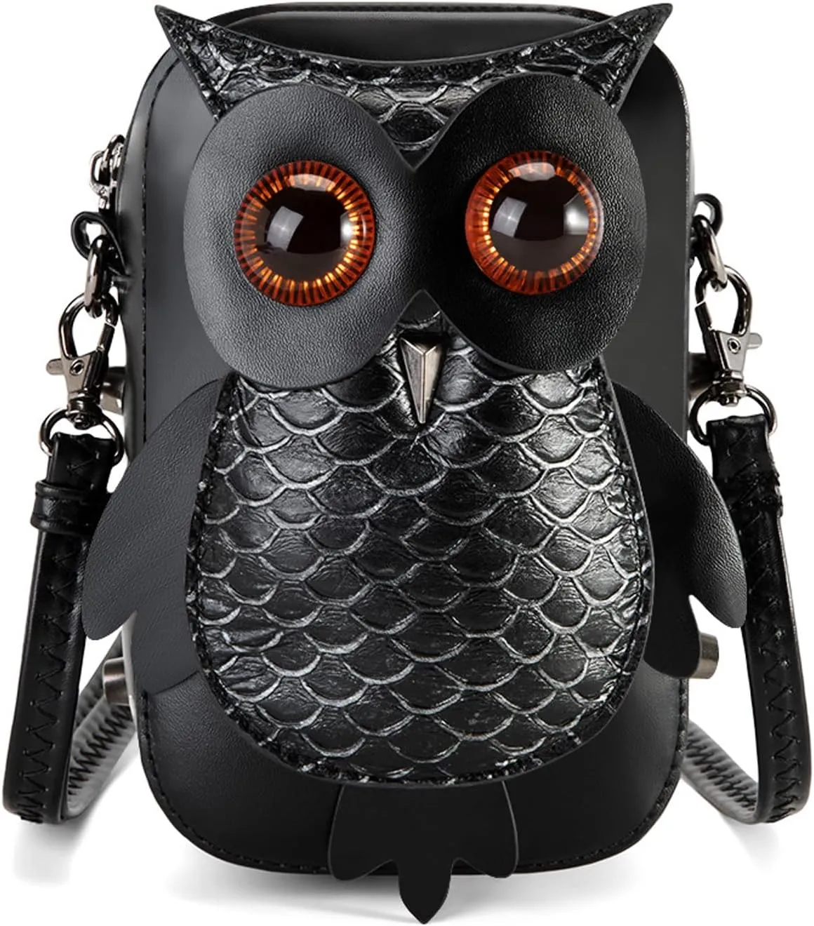 Gothic Owl Crossbody Bag Renaissance Accessories Shoulder Bag Steampunk Belt Pouch Women Cute Cell Phone Novelty Purse