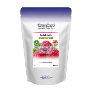 GramZero Raspberry Blush Sugar Free Drink Mix Sports Pack, Great For Nutrition Club Loaded Teas, Zero Calorie, Stevia Sweetened