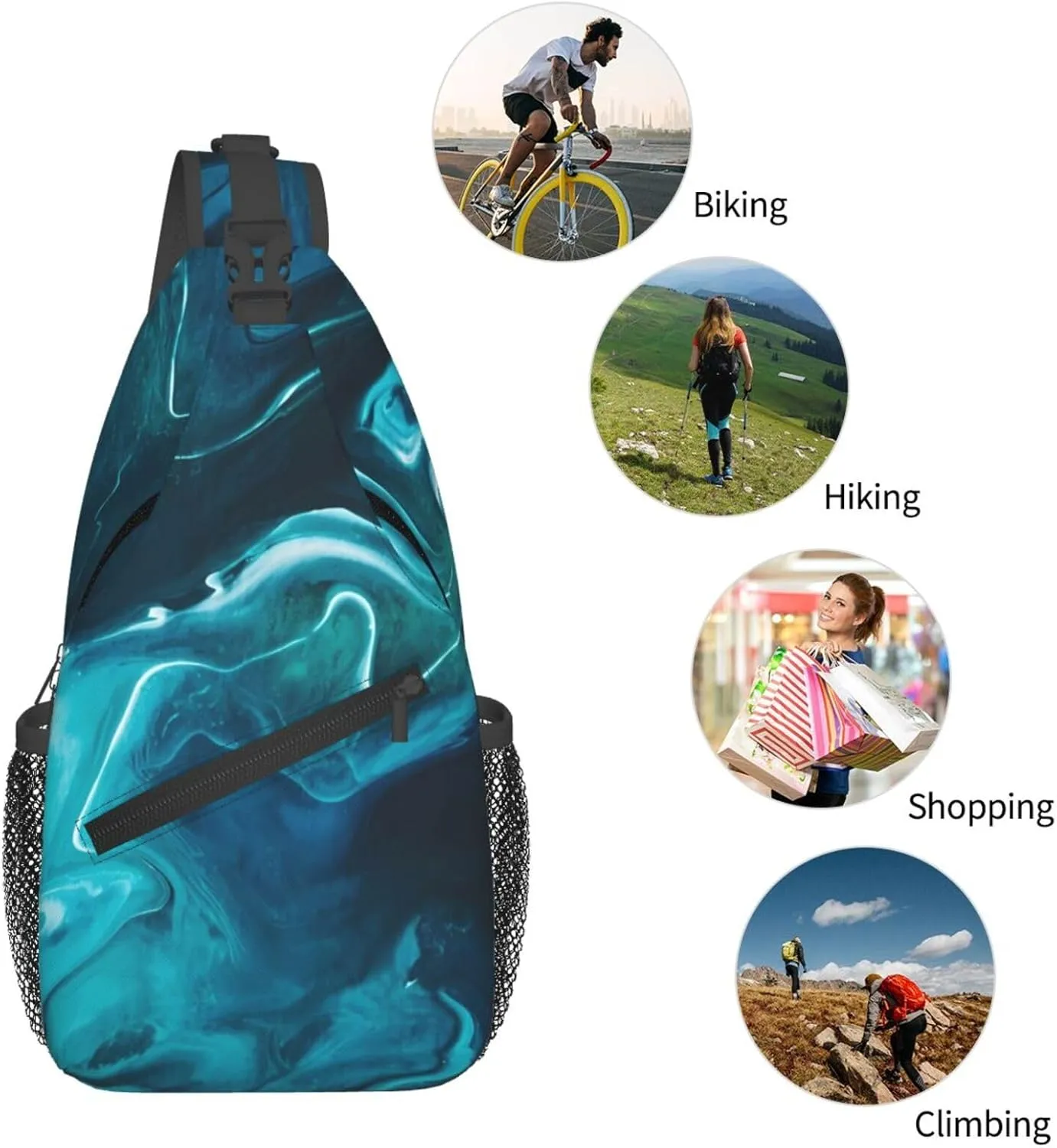 Gravity Ii Chest Sling Bag Crossbody Shoulder Backpack Bag Gym Cycling Travel Hiking Daypack Cross Bag