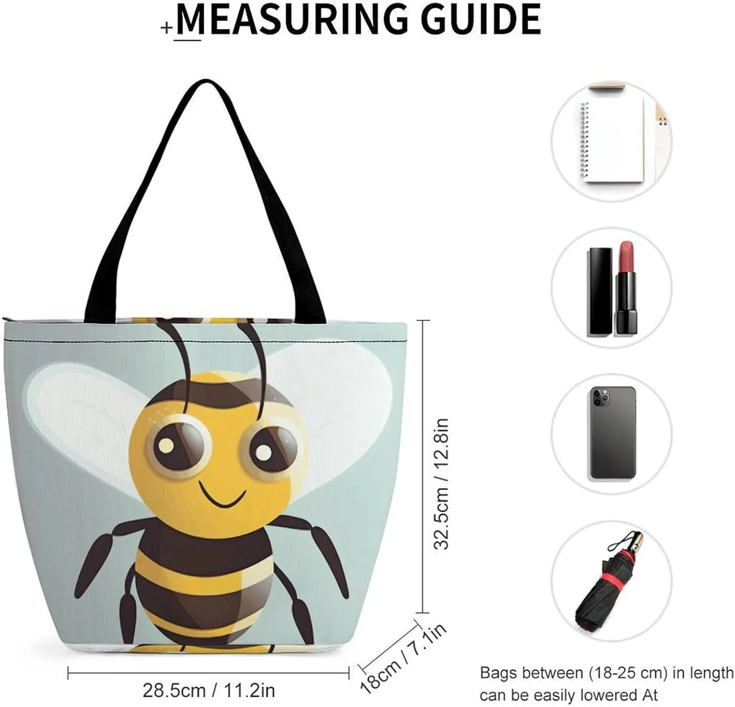 Grocery Bag Reusable Tote Bag Foldable Cartoon Alpaca Shopping Bag Handbag Washable Shoulder Bag for Travel